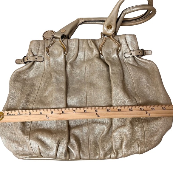 Authenticated Celine Elegant Gold Large Leather Women's Tote Bag with Duster COA - Picture 16 of 16